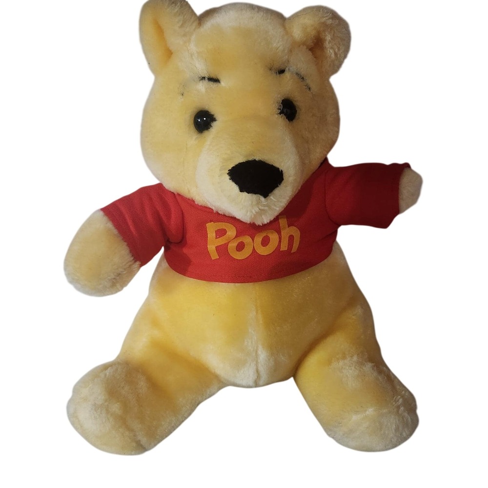 VINTAGE SEARS Winnie the Pooh Plush‎ Toy Red Shirt Disney Classic Character